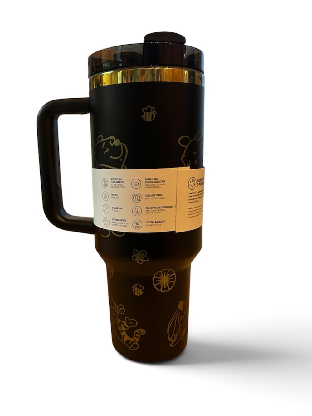 Stanley Winnie the Pooh and Gold Accent Travel Mug with Handle